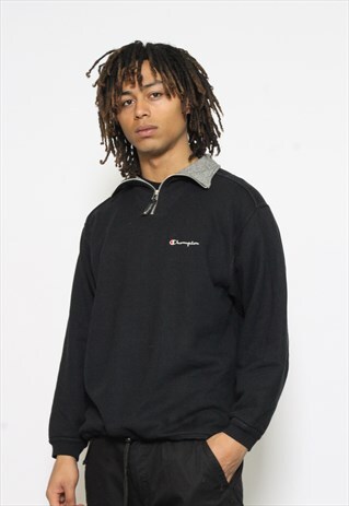 VINTAGE CHAMPION 1/4 ZIP SWEATSHIRT