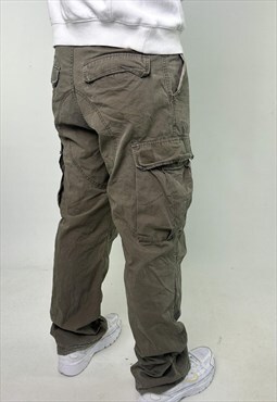 Olive Green 90s Carhartt Cargo Skater Trousers Pants Jeans