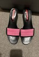 Vintage Y2K Prada kitten heel sandals 