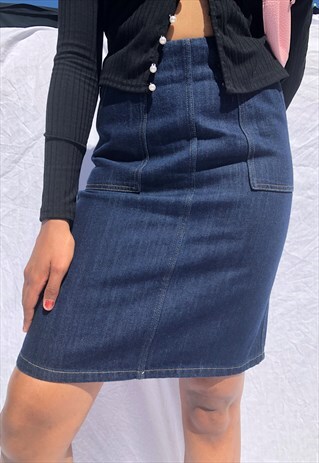 VINTAGE Y2K DENIM SKIRT