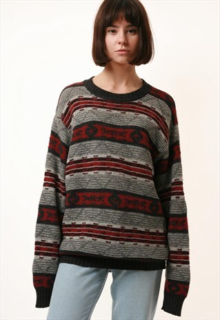 90S VINTAGE BENETTON WOOL KNITWEAR JUMPER 14448