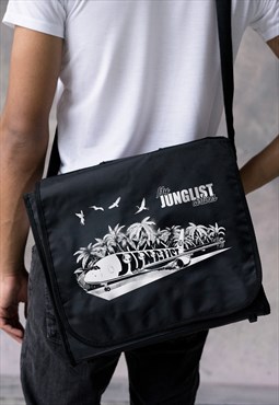 Junglist Airlines Messenger Shoulder DJ LP Vinyl Record Bag