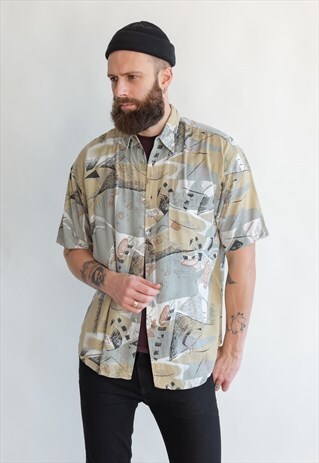 VINTAGE 70S BOHO FUNKY SHIRT