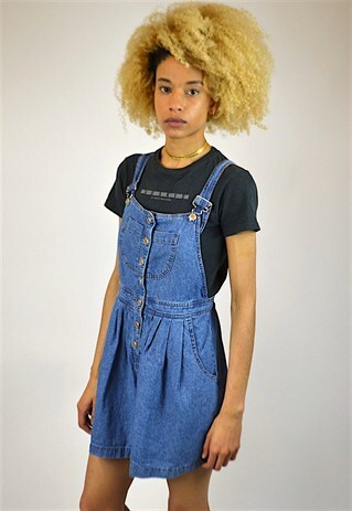 VINTAGE 90'S DUNGAREE STYLE PLAYSUIT