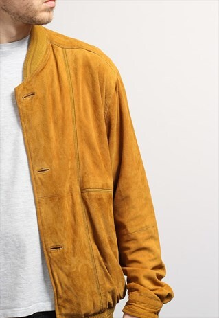 VINTAGE SUEDE BOMBER JACKET