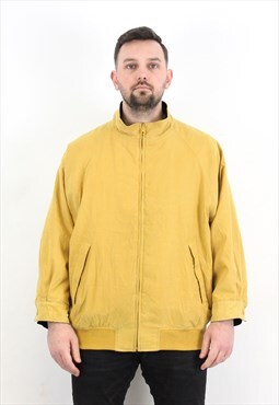 Yachting Reversible Jacket Wool Over Coat Yellow Black Warm