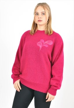 Vintage knitwear jumper in pink