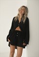 THE SEPT LINEN SHIRT BLACK 
