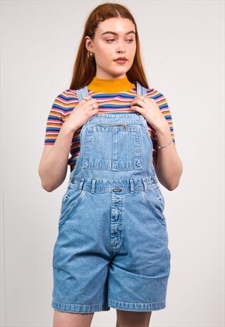 VINTAGE 90'S DUNGAREES LIGHT BLUE DENIM SHORTS