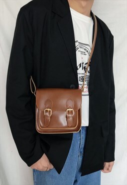 Men's Leather retro shoulder bag