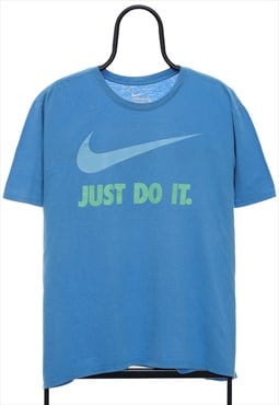 Vintage Nike Graphic Slogan Blue TShirt Womens