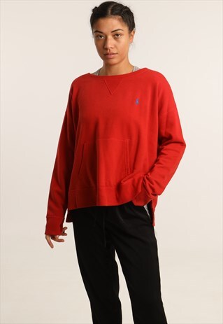 VINTAGE RALPH LAUREN EMBROIDERED LOGO SWEATSHIRT