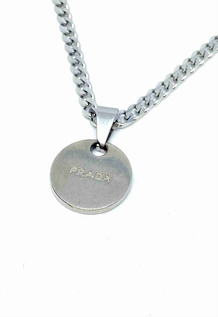 Authentic Prada Key Chain - Necklace Reworked... - Depop