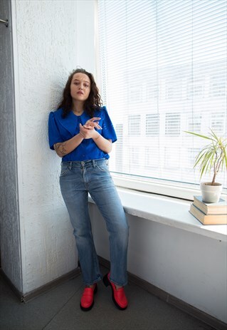 VINTAGE 80'S BLUE STRAIGHT JEANS