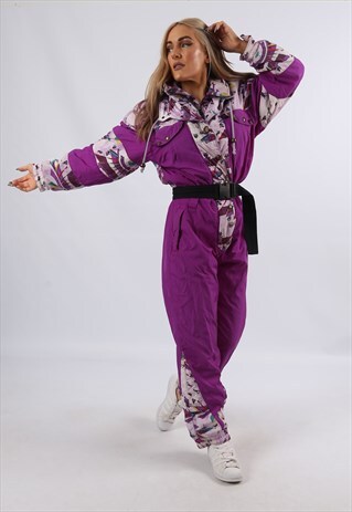 VINTAGE ELLESSE FULL SKI SUIT SPORTS UK 10 - 12 S / M (YAP)