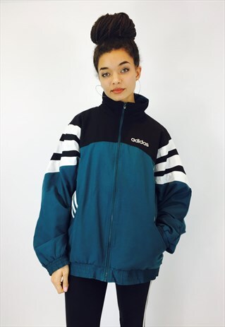 ADIDAS EMBROIDERED WINDBREAKER JACKET