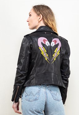Vintage 90's DIESEL Lupus Leather Jacket