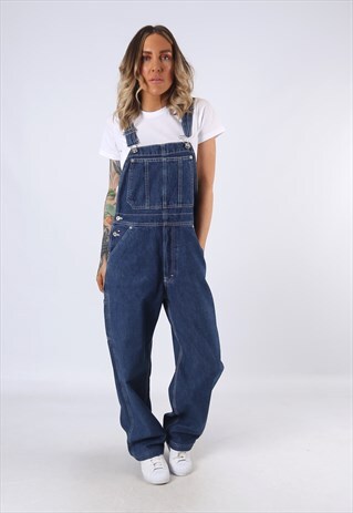 DENIM DUNGAREES TOMMY HILFIGER WIDE LEG UK 12 (CEG)