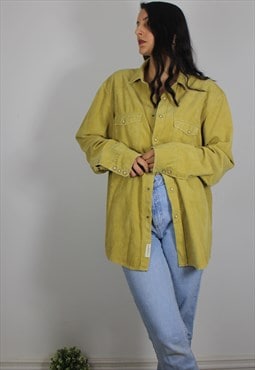 Vintage Corduroy Shirt in Mustard Yellow