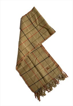 Burberry vintage brown plaid scarf