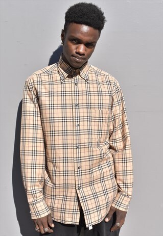 RARE VINTAGE BURBERRY NOVA PRINT SHIRT