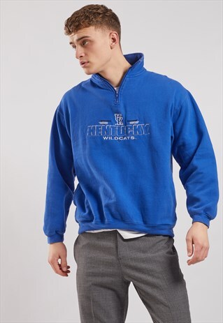 VINTAGE KENTUCKY WILDCATS 1/4 ZIP SWEATSHIRT