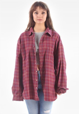 VINTAGE PLAID FLANNEL SHIRT