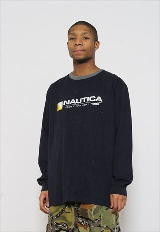 VINTAGE NAUTICA LONG SLEEVE T SHIRT