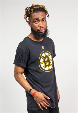 REEBOK BOSTON BRUINS BLACK T-SHIRT MLB BASEBALL