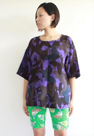VINTAGE MISSONI PURPLE CAMEO TOP