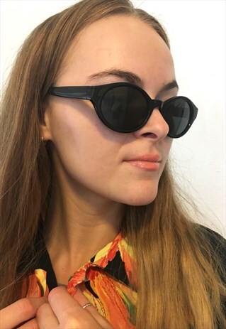 VINTAGE BLACK CLASSIC CAT EYE SUNGLASSES