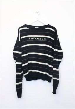 Vintage Lacoste sweatshirt in black and white. Best fits M