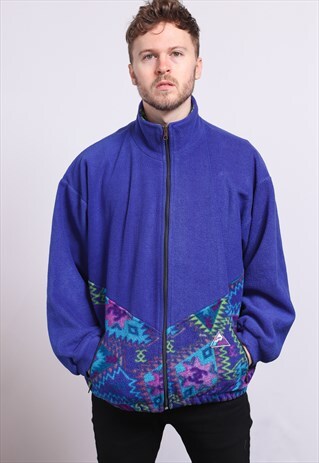 VINTAGE ZIP UP FLEECE TOP