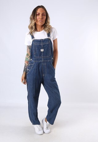 DENIM DUNGAREES OLD NAVY WIDE LEG UK 10 (DAK)