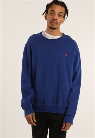 VINTAGE RALPH LAUREN EMBROIDERED LOGO SWEATSHIRT