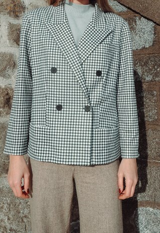 VINTAGE REVIVAL 80S VICHY BLAZER