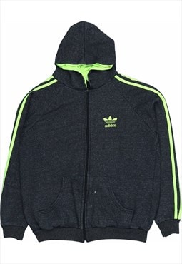 Vintage 90's Adidas Hoodie Spellout Zip Up