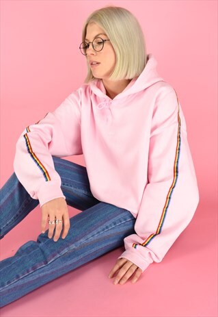 G&G UNISEX BP RAINBOW RIBBON STRIPES HOOD