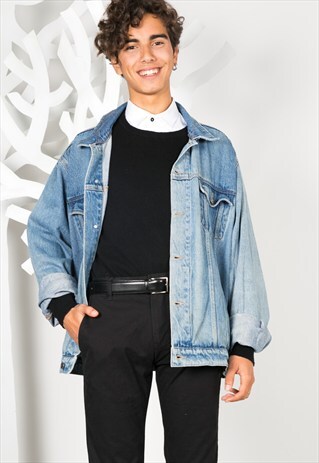 VINTAGE 80'S WRANGLER DENIM JACKET / S0268