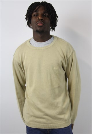 VINTAGE FRED PERRY BEIGE 90S JUMPER