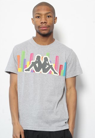 VINTAGE KAPPA BIG LOGO T-SHIRT GREY