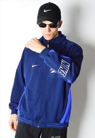 VINTAGE 90S BLUE NIKE TRACK JACKET