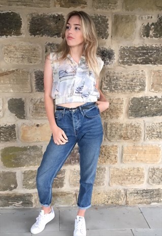 VINTAGE REWORKED SILK SHIRT 90'S Y2K