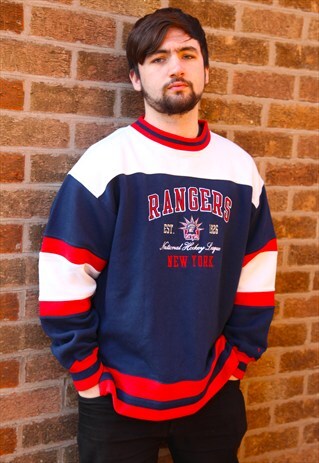 VINTAGE NEW YORK RANGERS NHL HOCKEY SWEATER