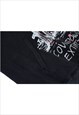 GOTHIC HOODIE PUNK TOP GRUNGE JUMPER GRAFFITI SWEAT IN WHITE