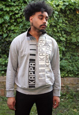 VINTAGE KAPPA ZIP SWEATSHIRT JUMPER