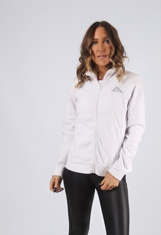 FLEECE JACKET ZIP UP KAPPA VINTAGE UK 10 - 12 (KJ4O)