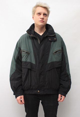 VINTAGE 80' AWESOME OLDSCHOOL COOL PUFF BOMBER JACKET