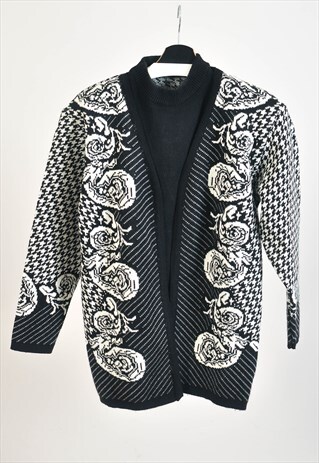 VINTAGE 90S BLACK AND WHITE JUMPER