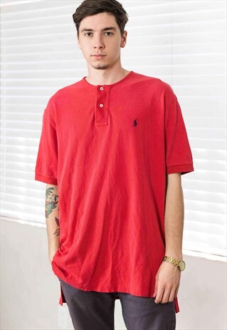 VINTAGE POLO RALPH LAUREN T-SHIRT LOGO 90S X 9.9